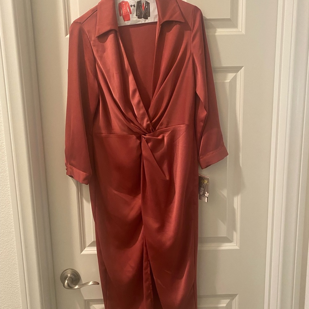 Macy’s Rose colored evening dress - Picture 1 of 7